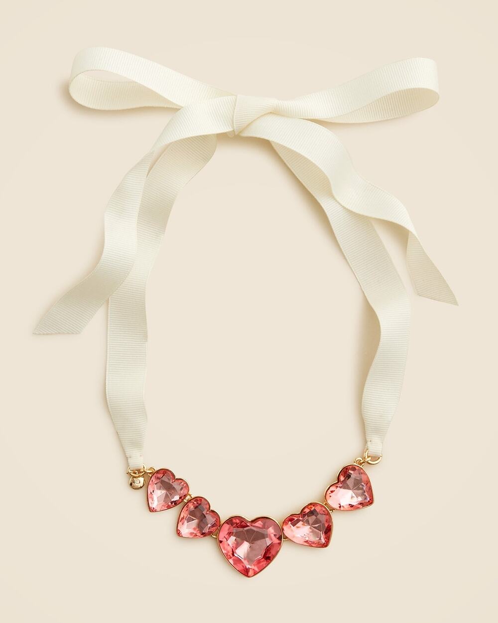 NWT Crewcuts Girls' Heart Crystal Bow Necklace